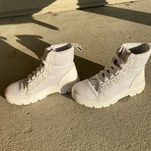 White Dr. Martens Combs Boot